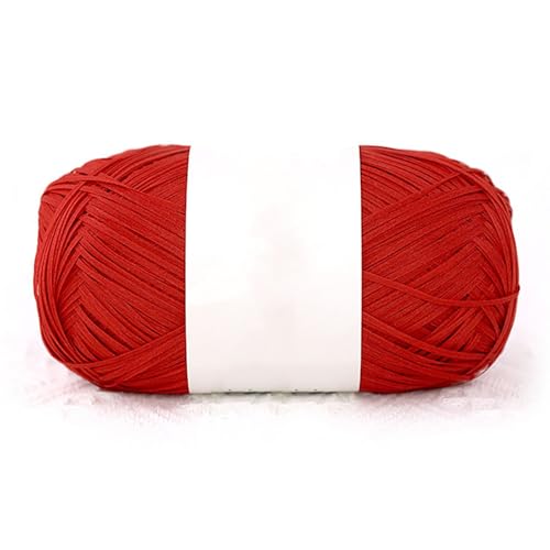 1 Rolle 460M/100g Raffiabast Papierband,100% Baumwolle Raffia Bastband Bindebast Breite: 2mmfür Geschenkverpackung, Weben, DIY Handwerk Dekoration (Rot-A) von maileiduo