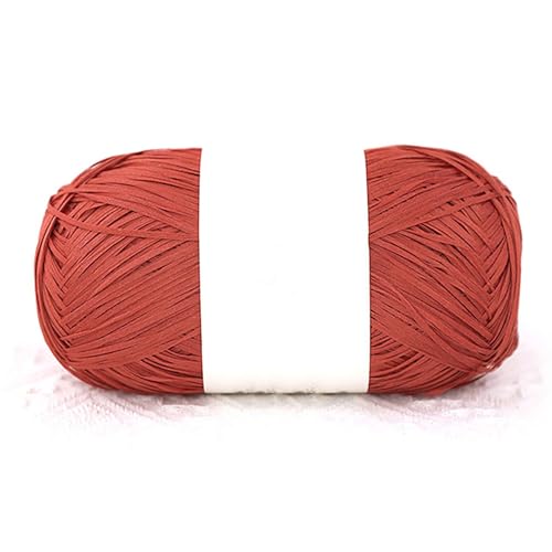 1 Rolle 460M/100g Raffiabast Papierband,100% Baumwolle Raffia Bastband Bindebast Breite: 2mmfür Geschenkverpackung, Weben, DIY Handwerk Dekoration (Rot-B) von maileiduo