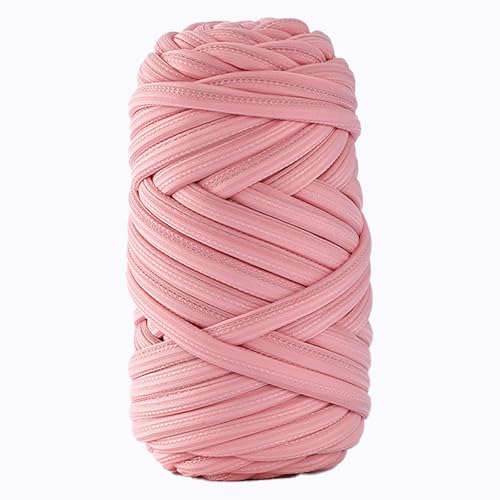 Dicke Wolle Garn 250g, Schlauchgarn Armstricken Knitting Wolle, Für Körbe, Decke, Kissen, Rucksack, Haustierkorb (Rosa) von maileiduo