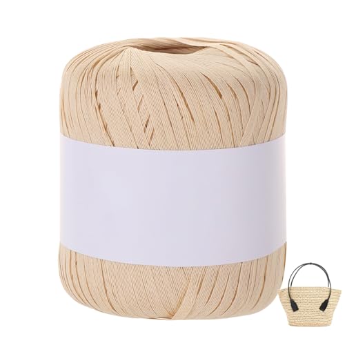 Raffiabast Papierband Länge 102 M, Papier Bänder Breite 4 mm, Bast Raffia Papier Packschnur Gewicht 50 G Für Geschenkverpackung, Weben, Dekoration Und Gärtnern (Weiß-C) von maileiduo