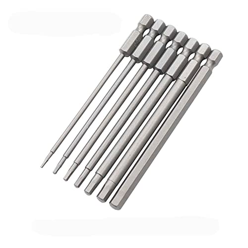 maipula 150 mm / 200 mm Sechskantkopf-Inbusschlüssel-Bohrer-Set Lange Inbus-Schraubendreher-Bits Magnetische Spitzen Sechskant-Schraubendreher-Steckschlüssel-Bit-Set von maipula