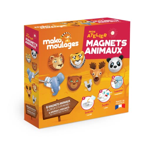 mako moulages Atelier Magnets Tiere Bastelset, für Kinder ab 5 Jahren, 39095 von mako moulages