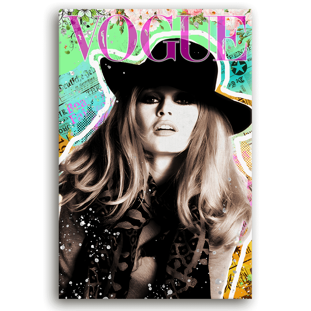 Leinwandbild - BRIGITTE BARDOT POP ART - COVER GIRL - LIMITED EDITION von malango