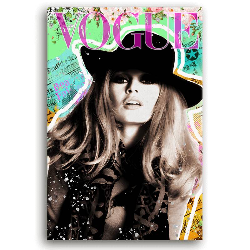 Leinwandbild - BRIGITTE BARDOT POP ART - COVER GIRL - LIMITED EDITION von malango