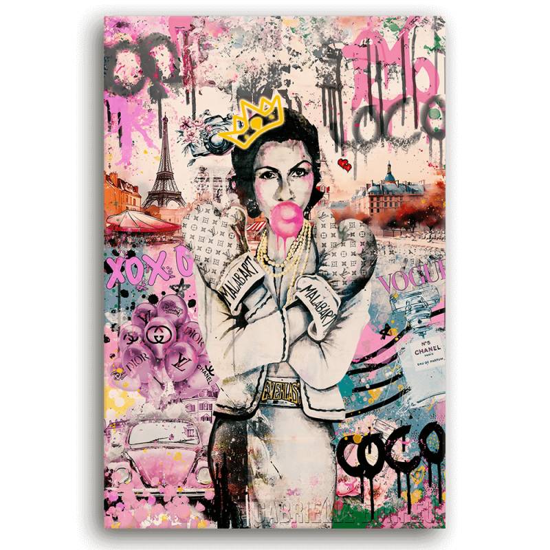 Leinwandbild - COCO POP ART - COCO LOVES PARIS - LIMITED EDITION von malango