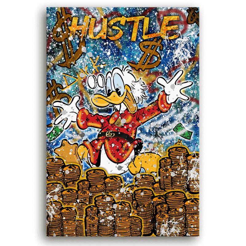 Leinwandbild - DAGOBERT THE HUSTLE DUCK - LIMITED EDITION von malango