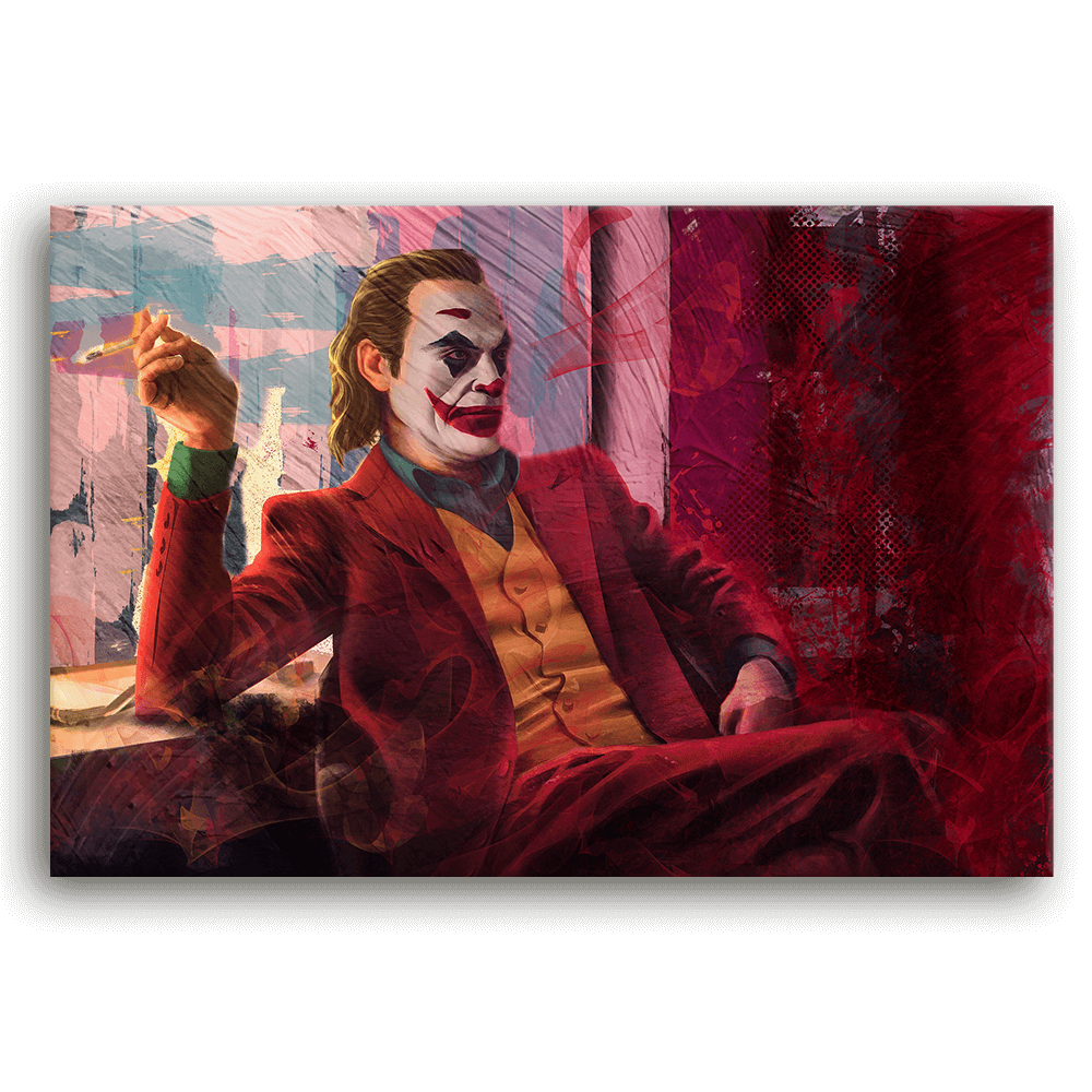 Leinwandbild - JOKER - LIFE IS COMEDY - LIMITED EDITION von malango