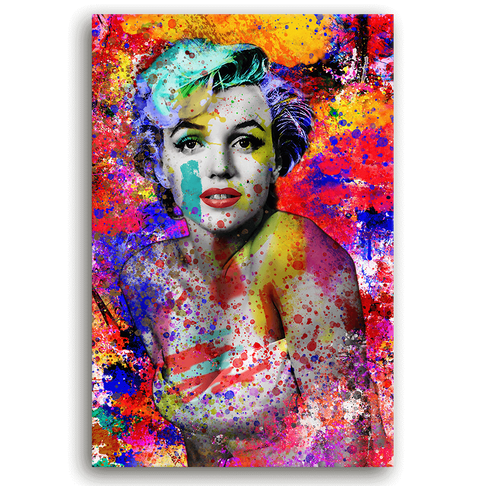 Leinwandbild - MARILYN MONROE - COLOR ME POP ART - LIMITED EDITION von malango