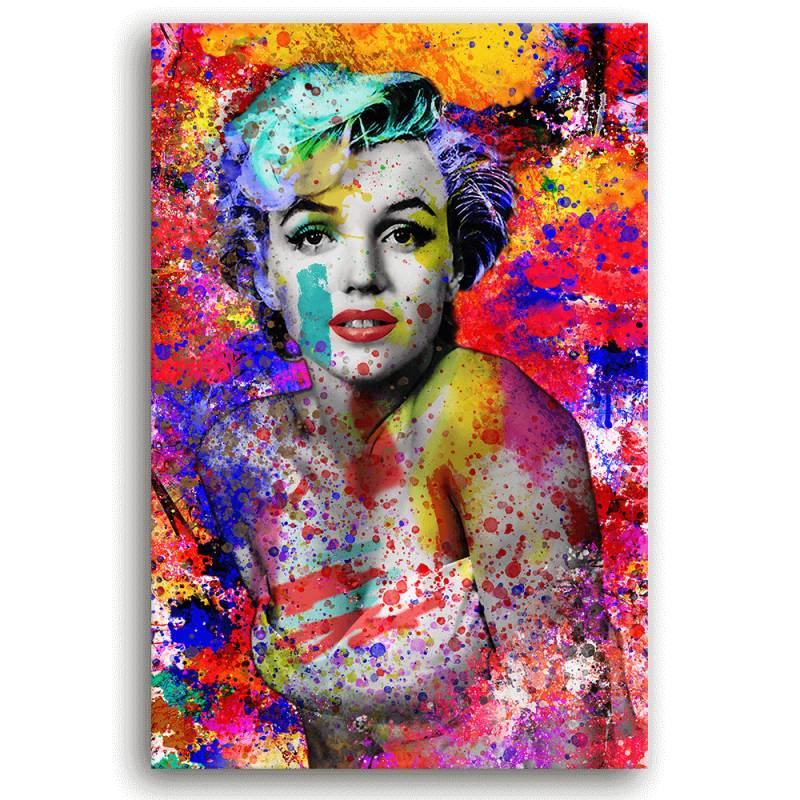 Leinwandbild - MARILYN MONROE - COLOR ME POP ART - LIMITED EDITION von malango