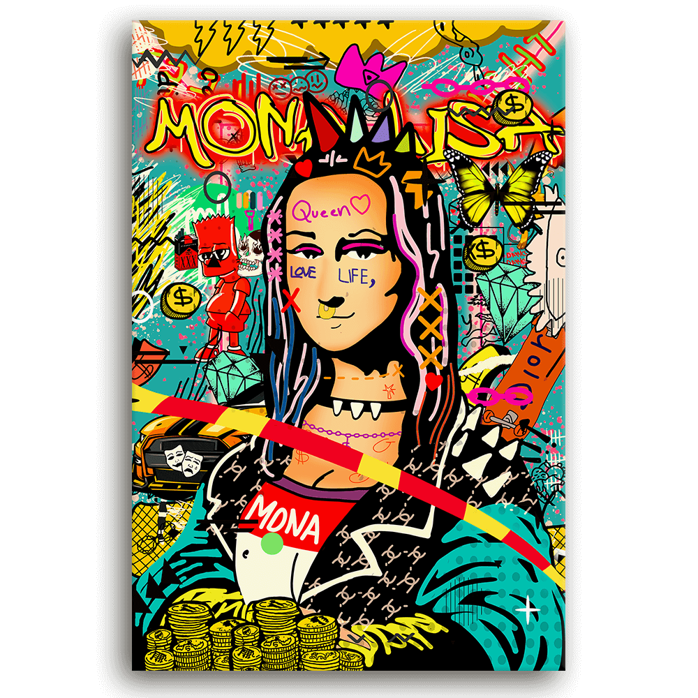 Leinwandbild - MONA LISA POP ART - LIMITED EDITION von malango