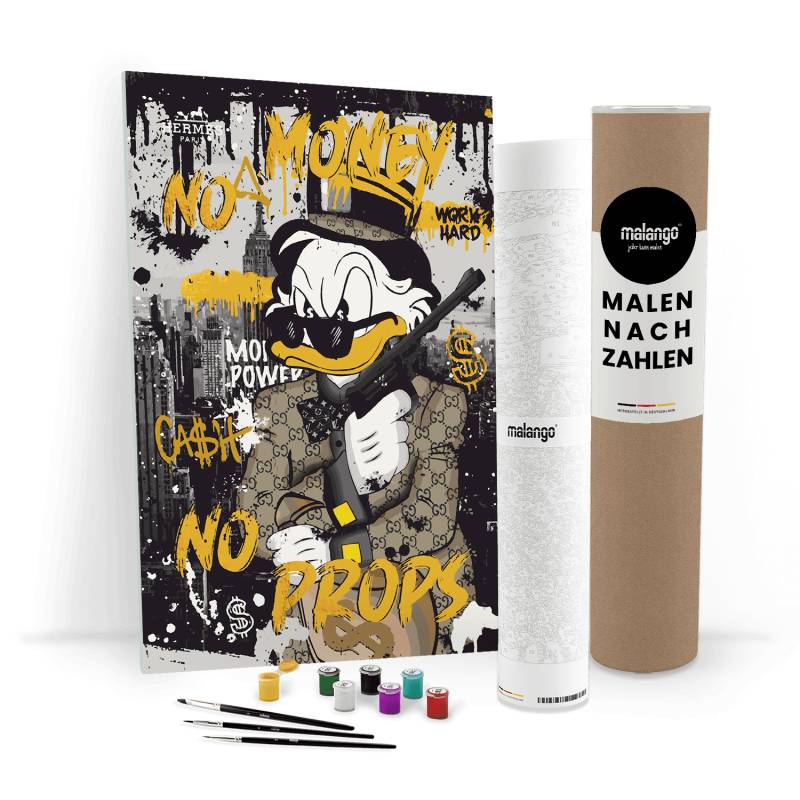 Malen nach Zahlen - DAGOBERT GANGSTER DUCK No. 1 - LIMITED EDITION von malango