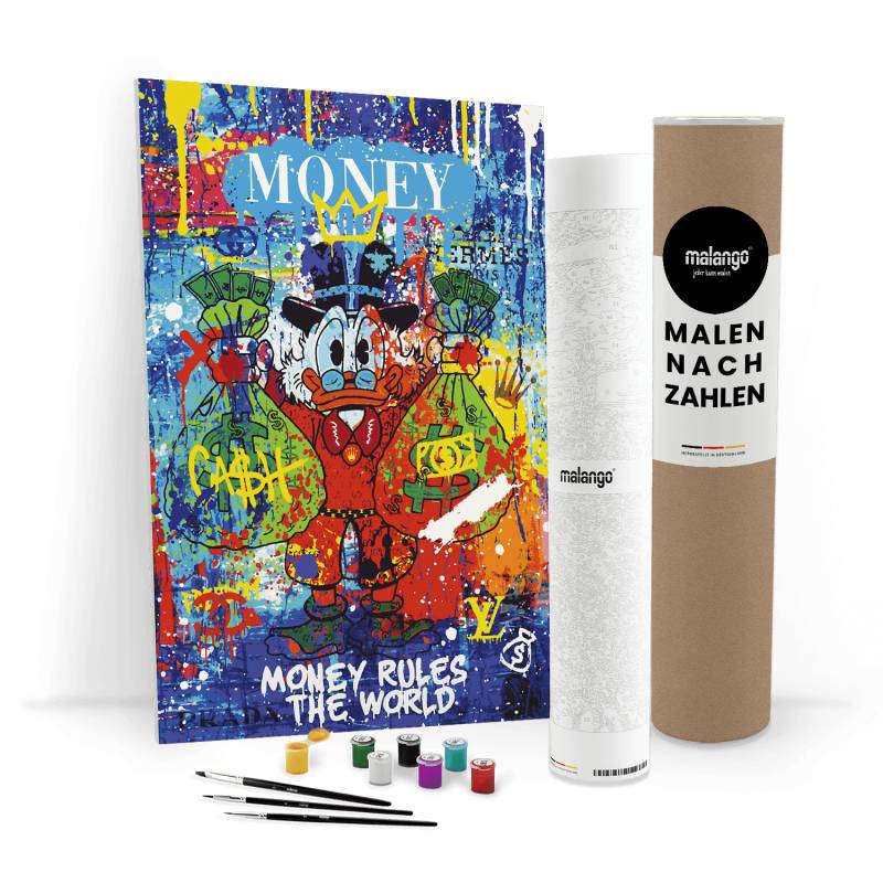 Malen nach Zahlen - DAGOBERT MONEY RULES THE WORLD No. 1 - LIMITED EDITION von malango