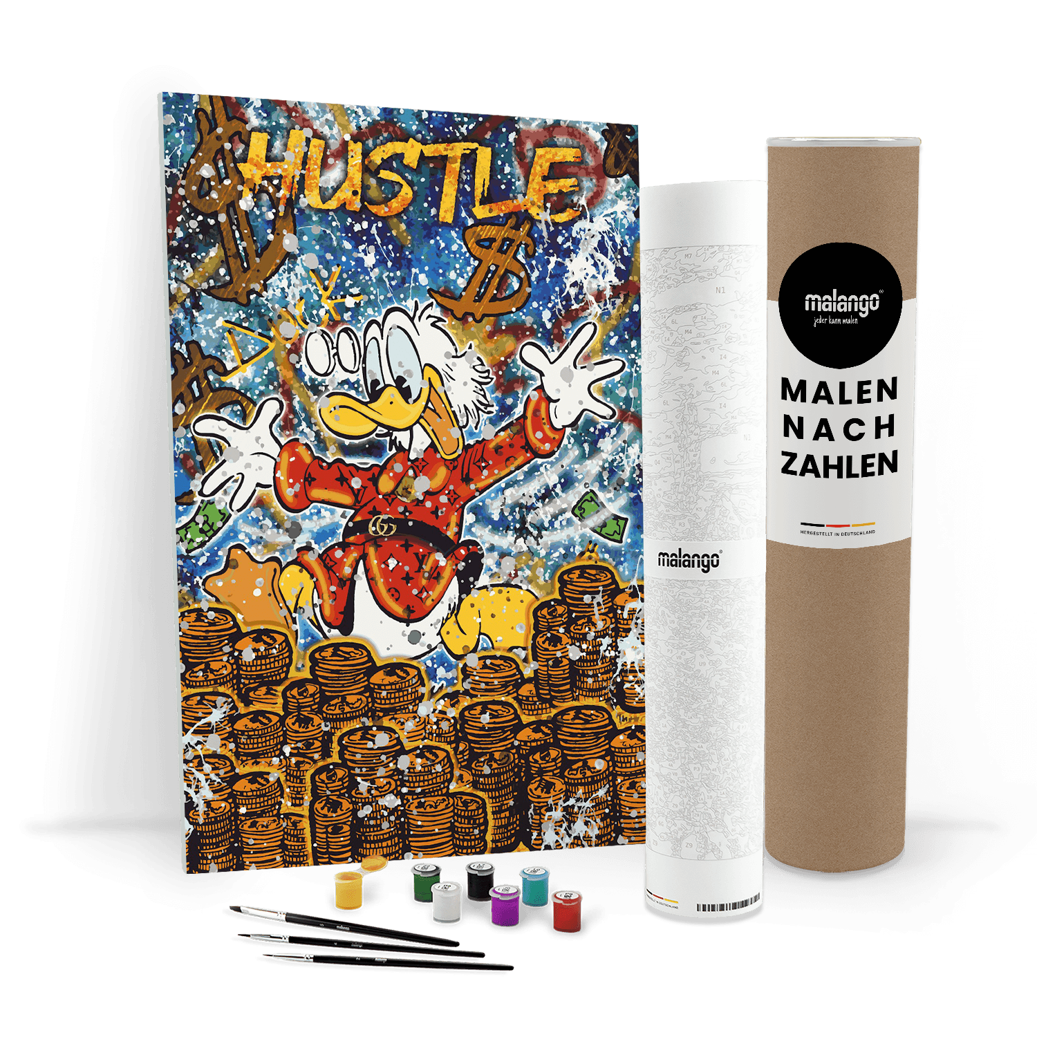 Malen nach Zahlen - DAGOBERT THE HUSTLE DUCK - LIMITED EDITION von malango