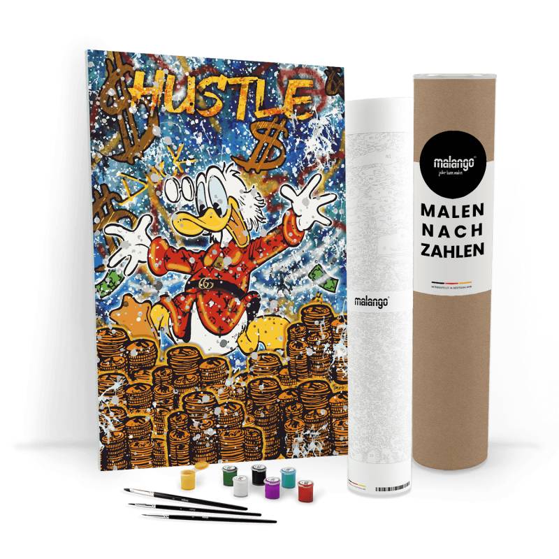 Malen nach Zahlen - DAGOBERT THE HUSTLE DUCK - LIMITED EDITION von malango