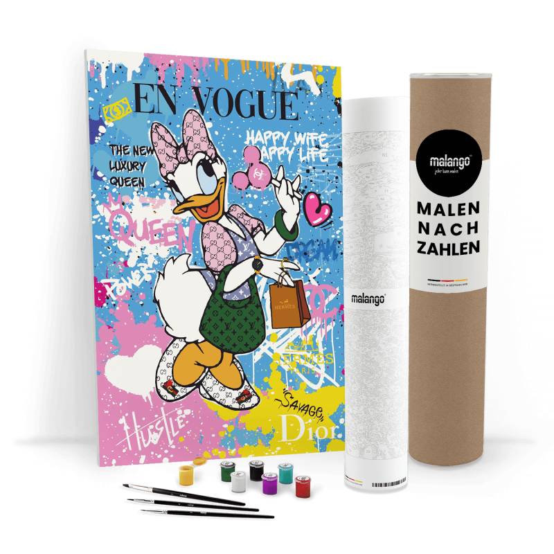 Malen nach Zahlen - DAISY HAPPY WIFE HAPPY LIFE No. 1 - LIMITED EDITION von malango