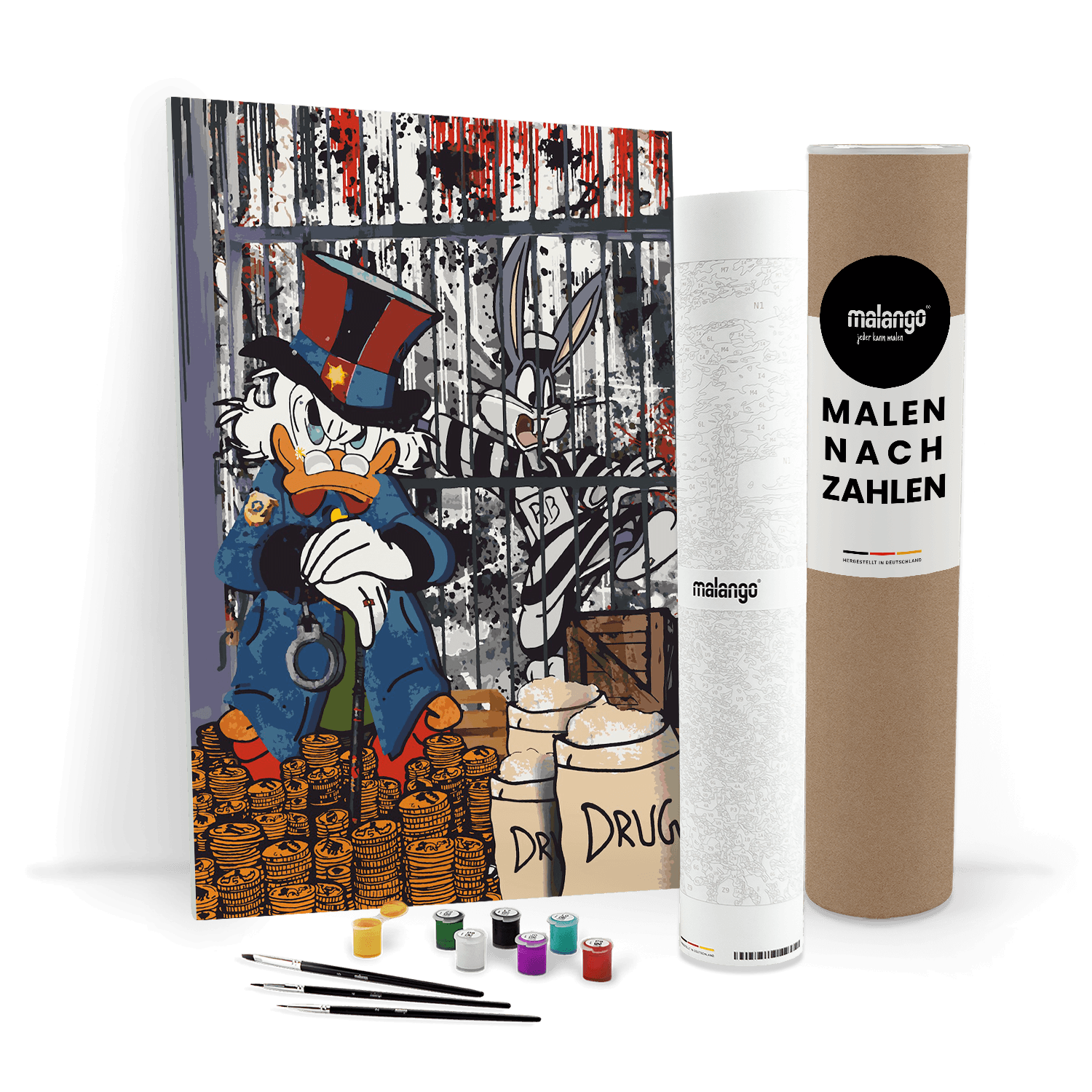 Malen nach Zahlen - GANGSTER SHERIFF DAGOBERT - LIMITED EDITION von malango