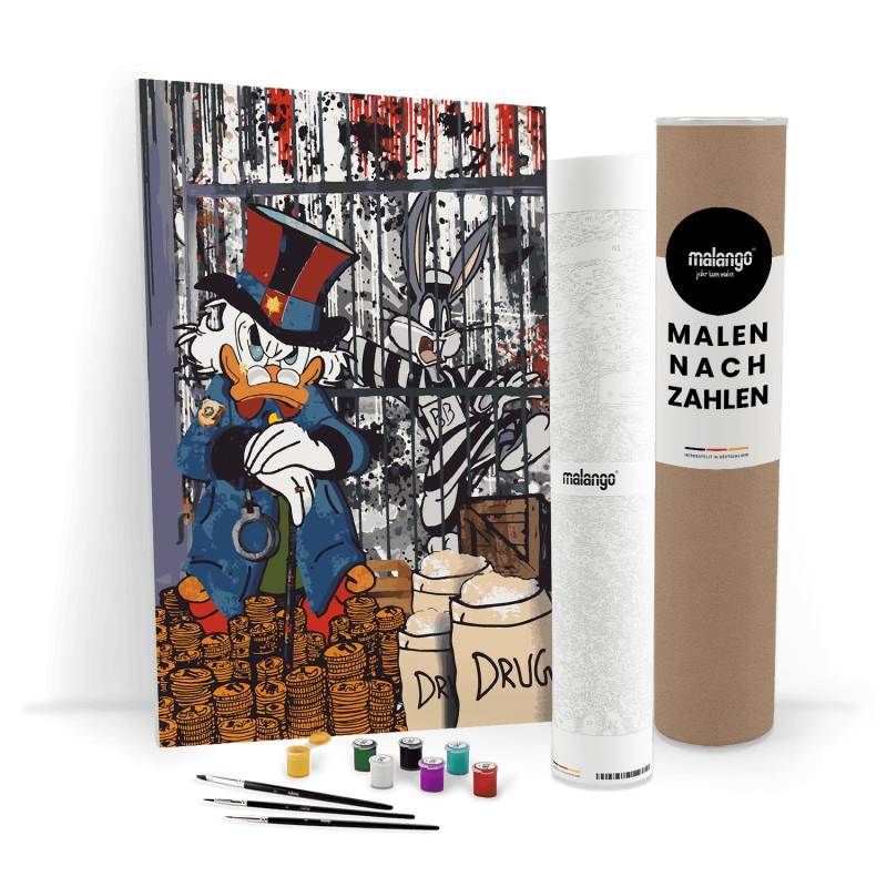 Malen nach Zahlen - GANGSTER SHERIFF DAGOBERT - LIMITED EDITION von malango