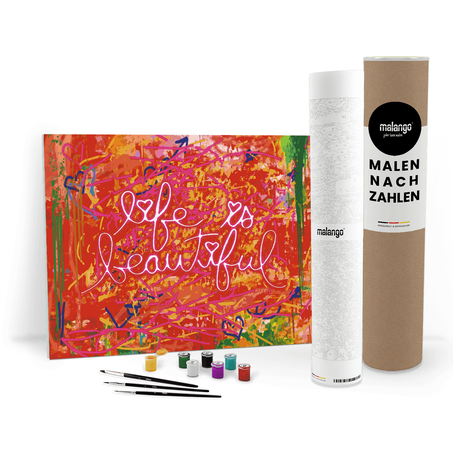 Malen nach Zahlen - LIFE IS BEAUTIFUL - LIMITED EDITION von malango