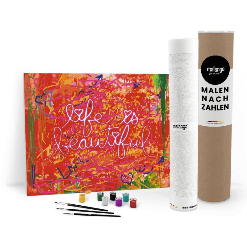 Malen nach Zahlen - LIFE IS BEAUTIFUL - LIMITED EDITION von malango