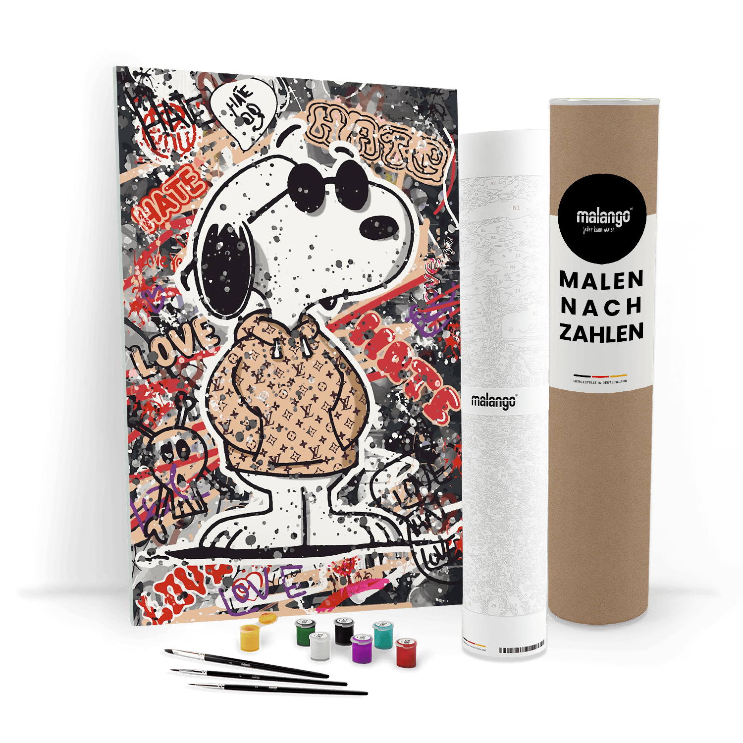 Malen nach Zahlen - LOVE AND HATE - LIMITED EDITION von malango