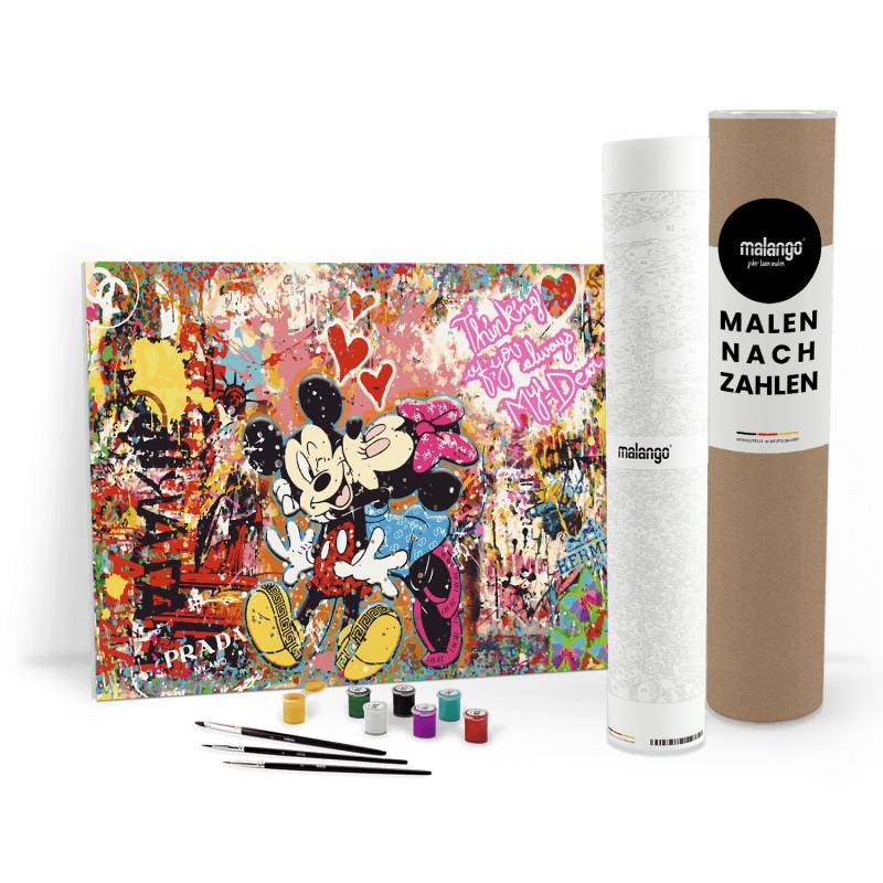 Malen nach Zahlen - MICKEY MEETS BANKSY - LOVE IS ALL WE NEED No. 2 - LIMITED EDITION von malango