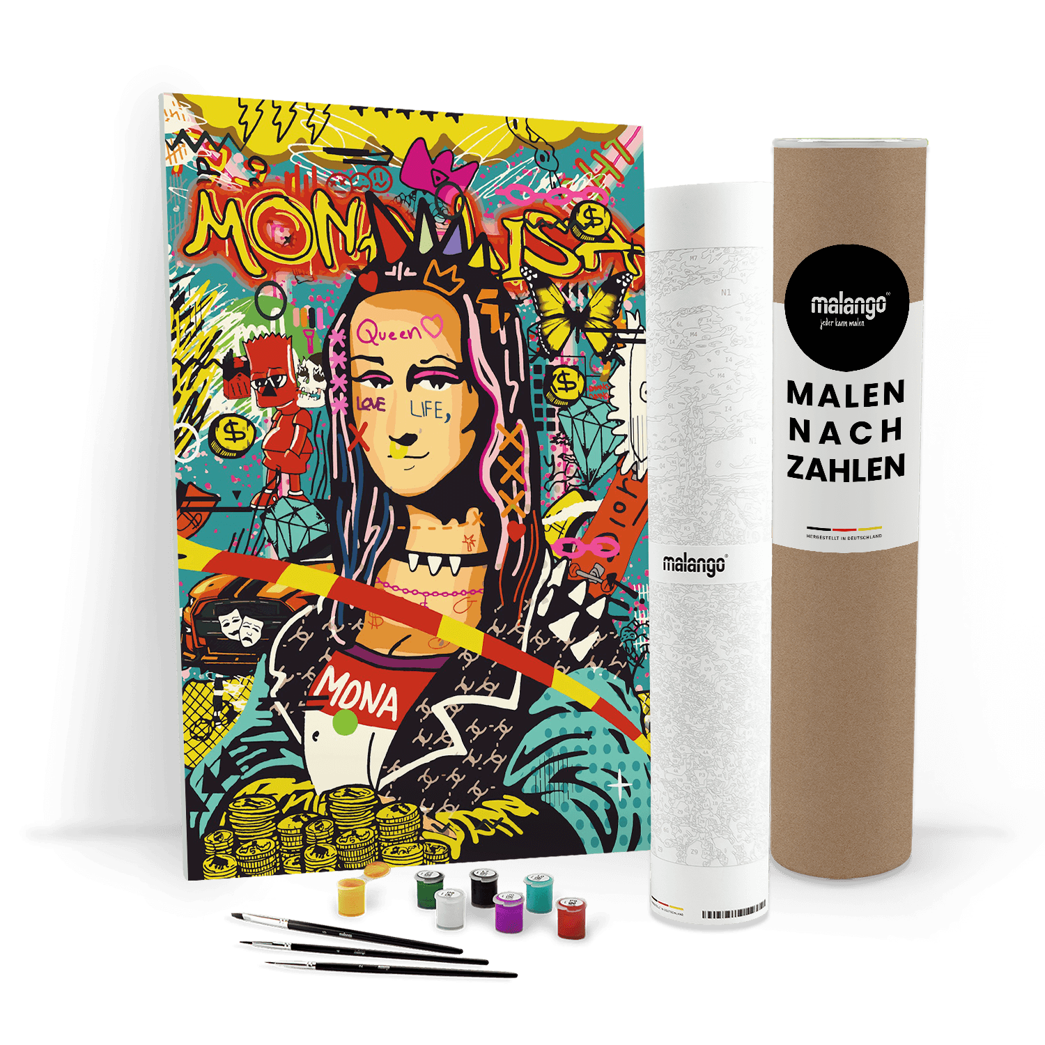 Malen nach Zahlen - MONA LISA POP ART - LIMITED EDITION von malango