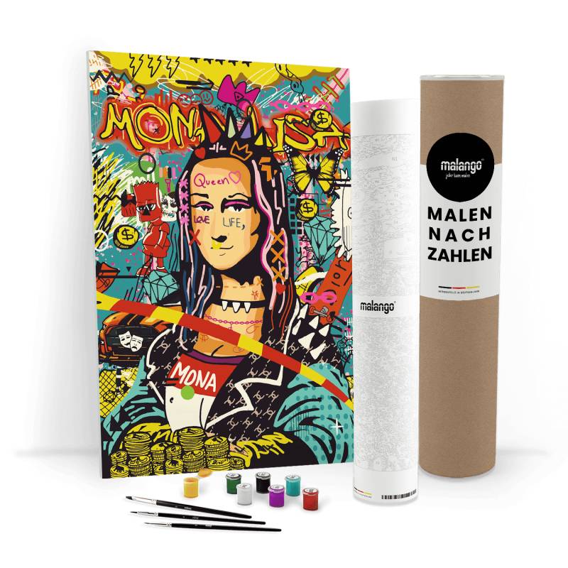 Malen nach Zahlen - MONA LISA POP ART - LIMITED EDITION von malango