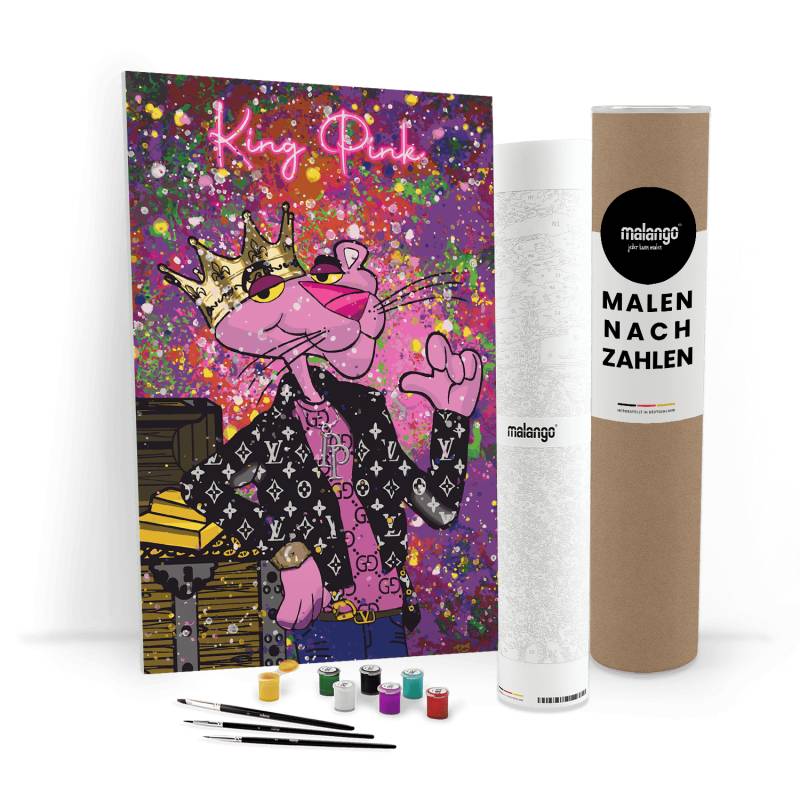 Malen nach Zahlen - PINK PANTHER - KING PINK - LIMITED EDITION von malango