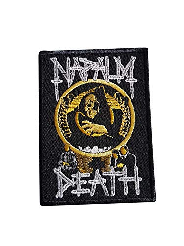 Napalm Death for Fans of Folk Metal, Black Doom Punk Rock, Thrash Metal Rock1 bestickte Applikation zum Aufbügeln von martynastradingofficial