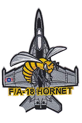 Us Navy F A 18 Hornet HQ Patch Abzeichen bestickt zum Aufbügeln Applikation Souvenir Zubehör von martynastradingofficial