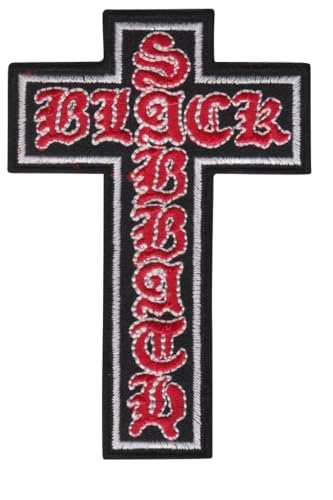 Heavy Metal Cross Patch Aufnäher – Abzeichen zum Aufnähen oder Aufbügeln – trendiges Modeaccessoire – einzigartiges dekoratives Logo für Jacken, Jeans und Taschen – Vintage – Bekleidung von martytradingOfficial