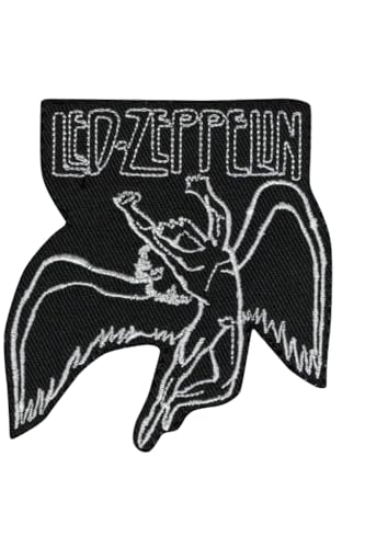 Led-Zeppelin Patch Aufnäher – Abzeichen zum Aufnähen oder Aufbügeln – trendiges Modeaccessoire – einzigartiges dekoratives Logo für Jacken, Jeans und Taschen – Vintage – Bekleidung von martytradingOfficial