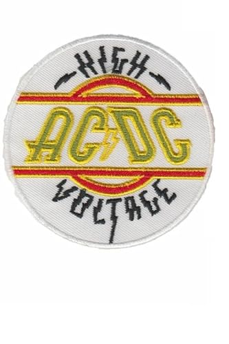 Ac Dc Acdc High Voltage Aufnäher Besticktes Patch zum Aufbügeln Applique von martytradingofficial