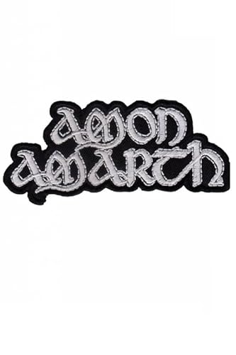 Amon Amarth Silver Font Melodic Death Aufnäher Besticktes Patch zum Aufbügeln Applique von martytradingofficial