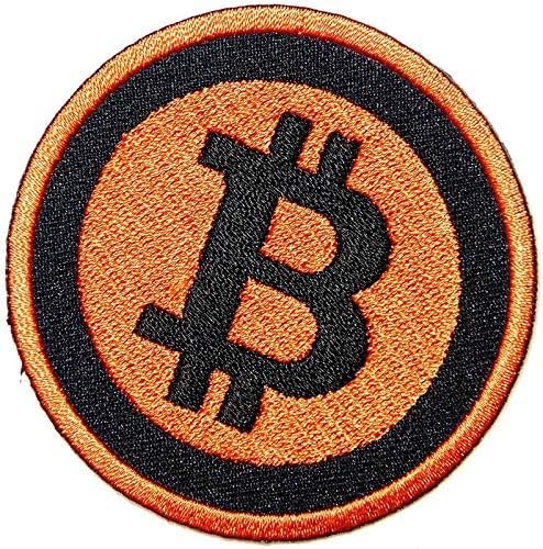 BTC Bitcoin Münze Cryptocurrency Logo Patch Nähen Eisen auf Embroiderd Applique Collection Tuch Abzeichen Applique Souvenir Zubehör von martytradingofficial