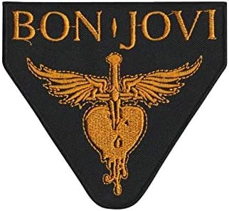 Bon Jovi Gold Aufnäher Besticktes Patch zum Aufbügeln Applique von martytradingofficial