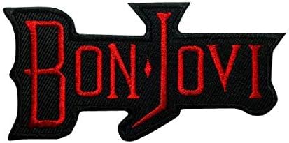 Bon Jovi Red Aufnäher Besticktes Patch zum Aufbügeln Applique von martytradingofficial