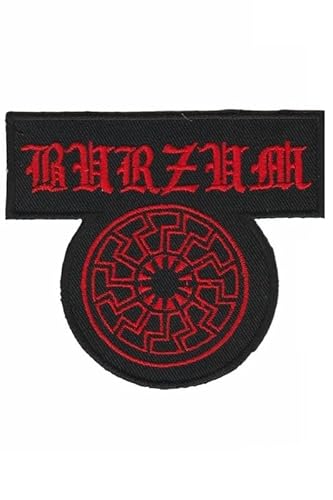 Burzum Black Metal Dark Red Aufnäher Besticktes Patch zum Aufbügeln Applique von martytradingofficial