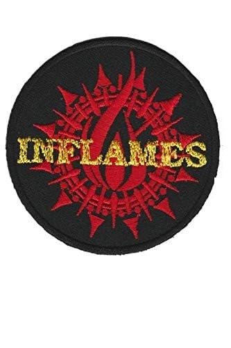 In Flames -Melodic-Death-Metal-Band Aufnäher Besticktes Patch zum Aufbügeln Applique Souvenir Zubehör von martytradingofficial