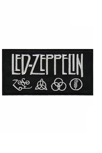 Led Zeppelin Silver Aufnäher Besticktes Patch zum Aufbügeln Applique von martytradingofficial