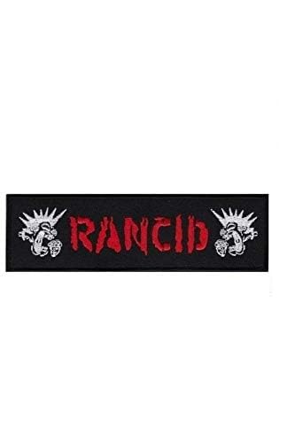 Rancid - red silver Aufnäher Besticktes Patch zum Aufbügeln Applique Souvenir Zubehör von martytradingofficial