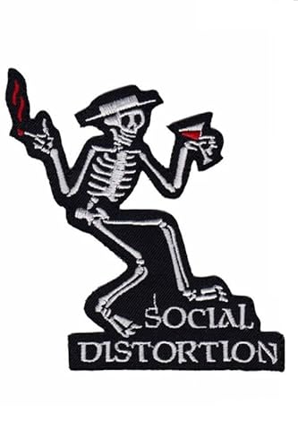 Social Distortion Skull Aufnäher Besticktes Patch zum Aufbügeln Applique von martytradingofficial