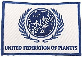 Star Trek United Federation of Planets Iron On Patch Aufnäher Besticktes Patch zum Aufbügeln Applique Souvenir Zubehör von martytradingofficial