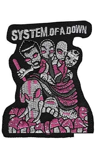 martytradingofficial System Of A Down Purple Aufnäher Besticktes Patch zum Aufbügeln Applique von martytradingofficial