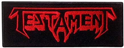 Testament Thrash Metal Aufnäher Besticktes Patch zum Aufbügeln Applique Souvenir Zubehör von martytradingofficial