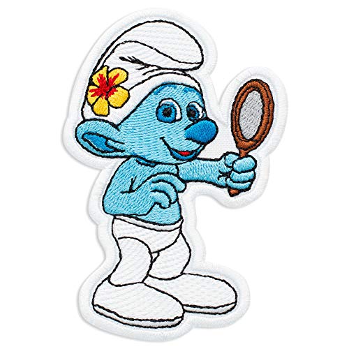 The Smurfs Vanity Film Cartoon Comics Embroidered Patch Iron On (6.6 cm x 9.7 cm) von martytradingofficial