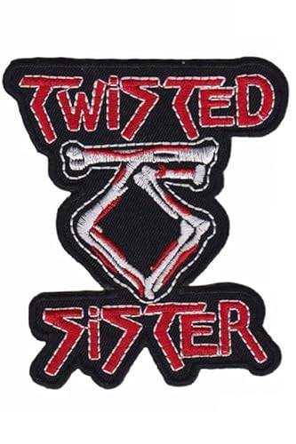 Twisted Sister Silver Red Aufnäher Besticktes Patch zum Aufbügeln Applique von martytradingofficial