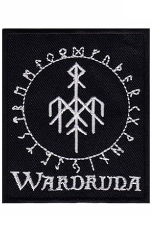 martytradingofficial Wardruna Runaljod Spiritualism Aufnäher Besticktes Patch zum Aufbügeln Applique - Schwarz, 10cm, Rechteckig, Patch, 1 Stück von martytradingofficial