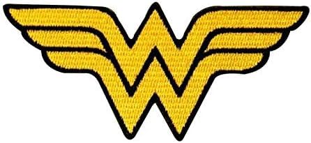 Wonder Woman Symbol Patch Superhero Costume Emblem DC Comics Iron-On Applique Aufnäher Besticktes Patch zum Aufbügeln Applique Souvenir Zubehör von martytradingofficial