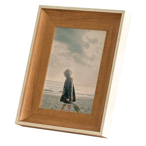 marysgift Holzrahmen Holz Bilderrahmen Fotorahmen Portraitrahmen Rahmen für den Schreibtisch oder Familie Hochzeit Geschenke (XK02102,8") von marysgift